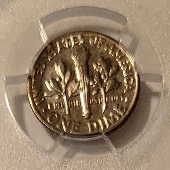 1970 Roosevelt Dime Reverse of 1968 FS-901 MS64 PCGS - Picture 4 of 4